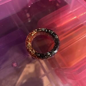 Handmade resin ring! Perfect for fall or Halloween size 6-11 preorder yours now!